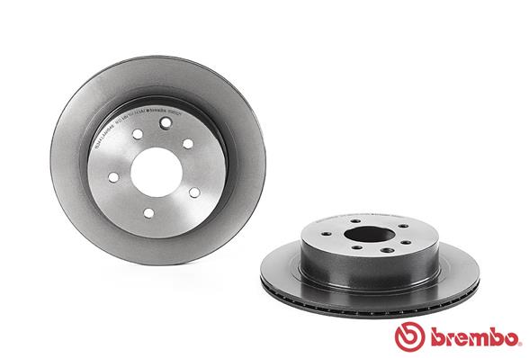 Диск тормозной задний с покрытием (BREMBO) Nissan X-Trail T30/T31 D=292мм 09896921