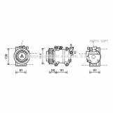Компрессор кондиционера (AVA) Nissan R51M / F24M YD25DDTI DNK344