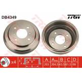 Барабан тормозной задний (TRW) Nissan Almera Classic B10 '06- DB4349