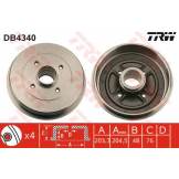 Барабан тормозной задний TRW (без кольца ABS) Nissan Note E11 '06-12 DB4340