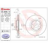 Диск тормозной передний BREMBO 09B26611 09B26611