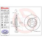Диск тормозной передний (BREMBO) Nissan Terrano D10 - СНЯТ С ПРОИЗВОДСТВА 09A72714