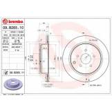 Диск тормозной задний (BREMBO) 1шт. Nissan Murano Z50-Z51  / INFINITI FX35/FX45 '05- 09B26511