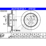 Диск тормозной задний (ATE) Nissan Murano Z50/Z51  / INFINITI FX35/FX45 '05-  (1шт.) 24011601221