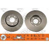 Диск тормозной передний вент. INFINITI FX35/FX45 '03- (D=320 мм) RN1427