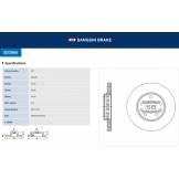 Диск тормозной передний (HI-Q) Nissan Terrano D10  280 мм SD3060