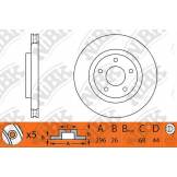 Диск тормозной передний (NIBK) X-Trail T31 / Qashqai J10 / Juke F15E (Turbo) RN1303
