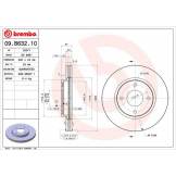 Диск тормозной передний 1шт. (BREMBO) Nissan Tiida C11 '07- 09B63210