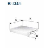 Фильтр салона  FILTRON K1321 K1321