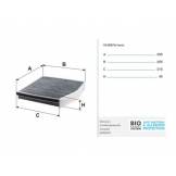 Фильтр салонный угольный  FILTRON K1346A K1346A