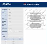 Колодки передние (HI-Q) Logan Sandero II X-Ray LOGAN 12 SP4054