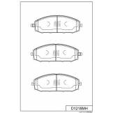 Колодки тормозные передние (с антискрипной пластиной) NISSAN PATROL D1218MH