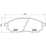 Колодки тормозные передние (BREMBO) NISSAN MURANO / PATHFINDER / QASHQAI+2 P56058