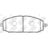 Колодки тормозные передние (NIBK) Nissan Patrol Y61 '06- PN2413