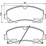 Колодки тормозные передние (NIBK) Infiniti Q50 V37 2.0t / J50 PN2808