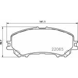Колодки тормозные передние (NISSHINBO) Nissan Trail T32 / Qashqai J11 NP2074