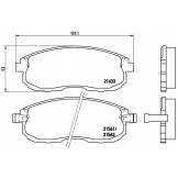 Колодки тормозные передние (BREMBO) Nissan Teana J31- J32 / C11 / F15 P56021