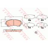 Колодки тормозные передние (TRW) Nissan X-Trail T32 / J11 GDB3622
