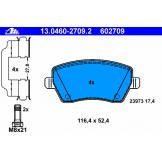 Колодки тормозные передние (ATE) Nissan Micra k12 '03-10 / Note E11E '06-/ Almera G15 '2013- 13046027092