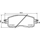 Колодки тормозные передние (NISSHINBO) Nissan Teana L33 NP2040