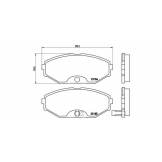 Колодки тормозные передние (KASHIYAMA) Nissan Maxima QX A33 D1165MH