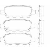 Колодки тормозные задние Nissan (3+) D4M609N00BVA