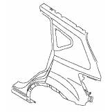 Крыло заднее левое Nissan Qashqai J10 '07- STDT650642