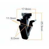 Клипса автомобильная (автокрепеж) NISSAN MURANO/PATHFINDER/QASHQAI Masuma KJ614 KJ614