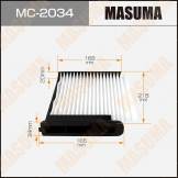 Фильтр салона (MASUMA) Nissan NV200/TIIDA 07- (LHD) MC2034