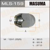 Гайка крепления колеса NISSAN M12x1.25x30/S21 Masuma MLS159 MLS159