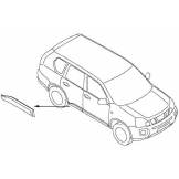 Молдинг задней правой двери Nissan X-Trail T31 82876JG00A