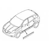 Молдинг передней левой двери Nissan Qashqai J10 '07-14 80871BR01B