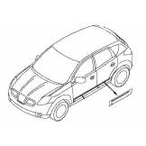 Молдинг задней левой двери Nissan Qashqai J10 82871BR01B