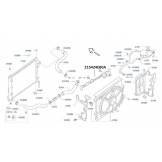 Кронштейн радиатора верхний NISSAN QASHQAI J11 (HRA2DDT.CVT) 215424EB1A