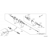 Привод задний в сборе NISSAN PATHFINDER R52R / INFINITI L50 396003JT0A 396003JT0A