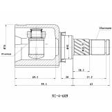 ШРУС правый внутренний Nissan 3971102E10 3971102E10