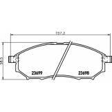Колодки тормозные передние (NISSHINBO) MURANO/PATHFINDER/QASHQAI/RENAULT KOLEOS NP2059
