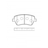 Колодки тормозные передние (PARAUT) Nissan Almera G15 / D10 (1.6) K12 E11 N281230