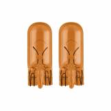 Комплект ламп накаливания блистер 2шт WY5W 12V 5W W2.1X9.5D (оранжевая) PHILIPS 12396NAB2 12396NAB2
