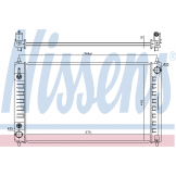Радиатор охлаждения AT (2.5 / 3.5) (NISSENS) Nissan Teana L33 '2014- / Teana J32 '08-14 68762