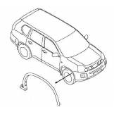 Расширитель арки переднего крыла правый Nissan X-Trail T31 (молдинг) 76852JG30A
