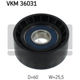 Ролик обводной (SKF) Nissan Almera '2013- VKM36031