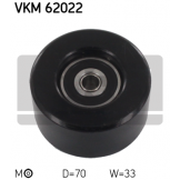 Ролик натяжителя приводного ремня (SKF) Nissan Note / Tiida / Qashqai / Juke F15 (HR16DE) VKM62022