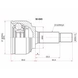 Шрус наружный NISSAN MICRA K12 05- SAT NI845 (23/21 зуб) NI845