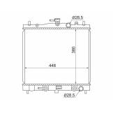 Радиатор NISSAN MARCH/MICRA/CUBE/NOTE АКПП 02- SAT NS0001K12 NS0001K12