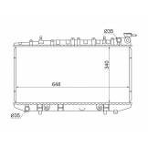 Радиатор NISSAN PRIMERA/AVENIR SR18/20 90-95 SAT NS000210 NS000210
