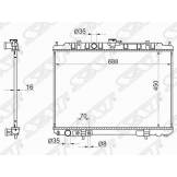 Радиатор NISSAN X-TRAIL 00-07 SAT NS00071 NS00071