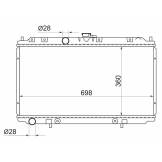 Радиатор NISSAN ALMERA N16 00-06/PRIMERA 02- SAT SGNS0001161 SGNS0001161