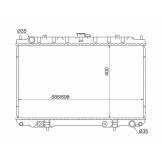 Радиатор NISSAN CEFIRO/MAXIMA/INFINITI I30/I35 2.0/3.0 99-03 SAT SGNS000433 SGNS000433