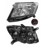 Фара левая темный хром (SAT) Nissan Terrano D10 - ST21511T4L